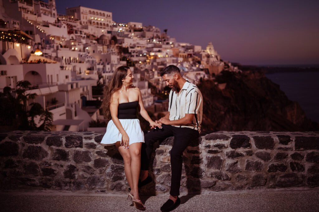 engagement photoshoot santorini
