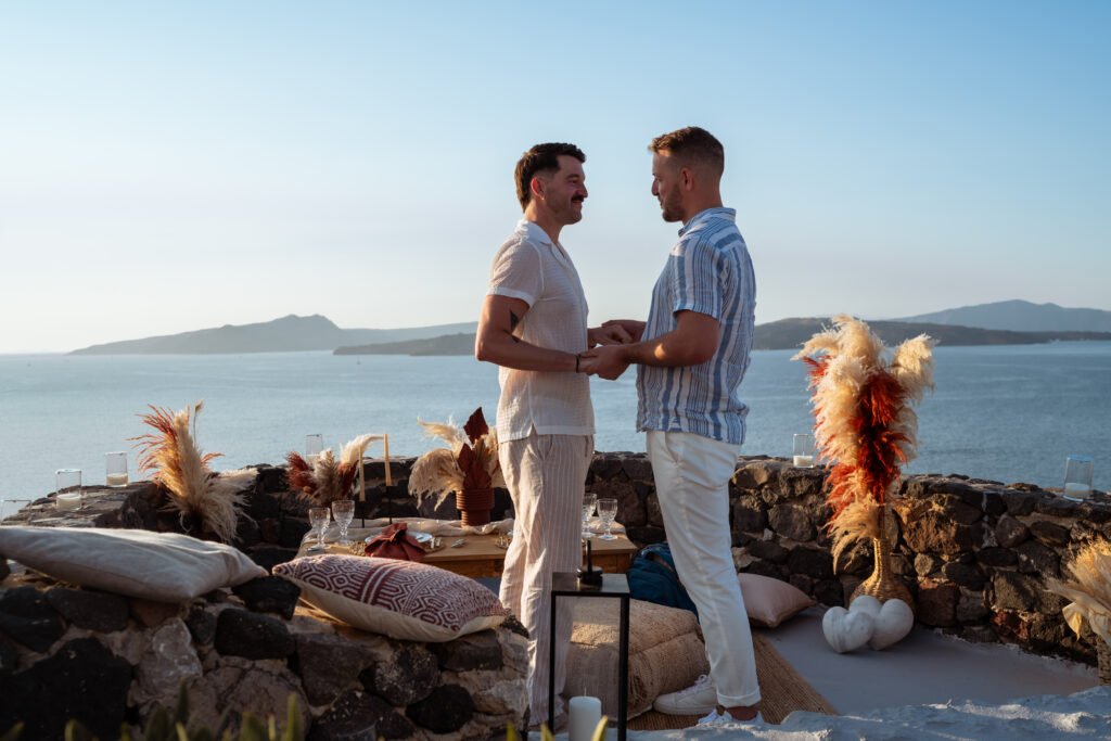 Read more about the article LGBTQ Proposal in Santorini: Because Your Love Story Does Not Need to Ask for Permission