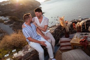lgbtq proposal santorini