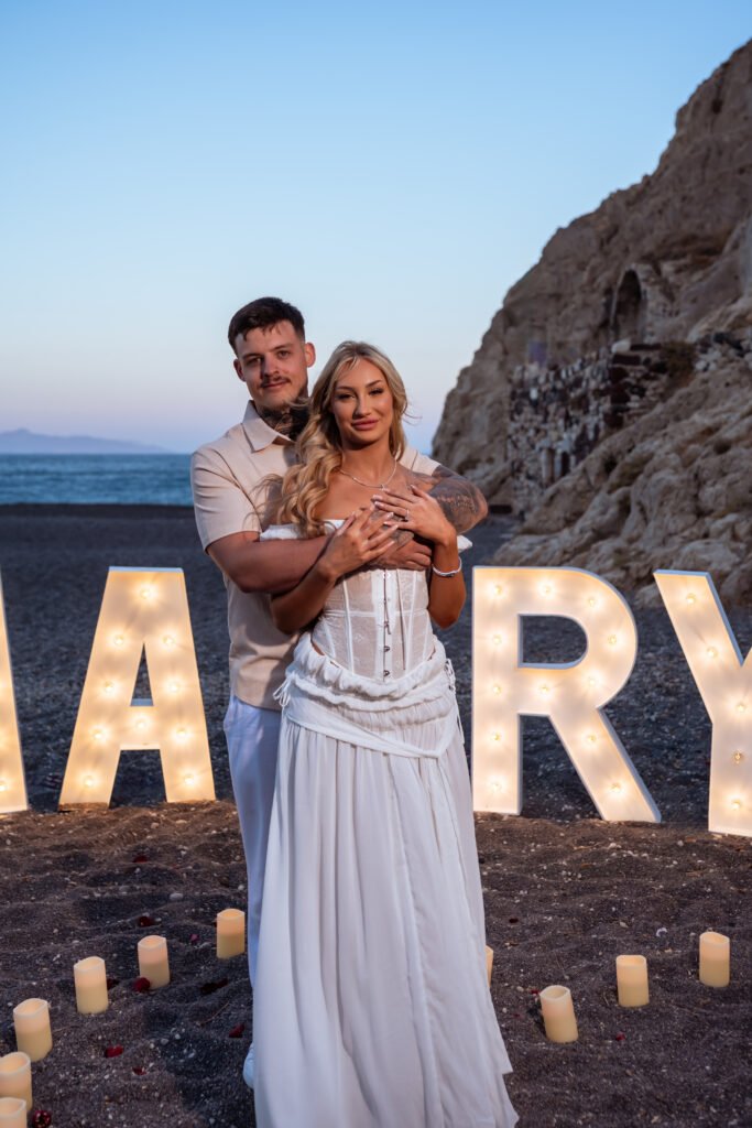 proposal in santorini